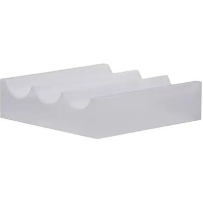 Organisateur verre Hubsch Interior Wave Blanc 11x11x3 cm - Publicité Organisateur verre Hubsch Interior Wave Blanc 11x11x3 cm - Publicité