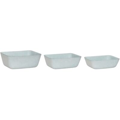 Paniers Hubsch Interior Mellow (x3) Vert 27x22x8/29x23x10/31x25x12 cm - Publicité Paniers Hubsch Interior Mellow (x3) Vert 27x22x8/29x23x10/31x25x12 cm - Publicité