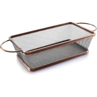 Panier de rangement mini puces rectangulaire Lacor Gris 21x11x6 cm - Publicité Panier de rangement mini puces rectangulaire Lacor Gris 21x11x6 cm - Publicité