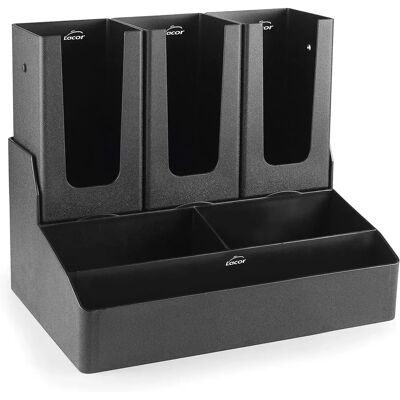 Ensemble organisateur café Lacor Take Away Noir 35,5x26,5x31 cm - Publicité Ensemble organisateur café Lacor Take Away Noir 35,5x26,5x31 cm - Publicité