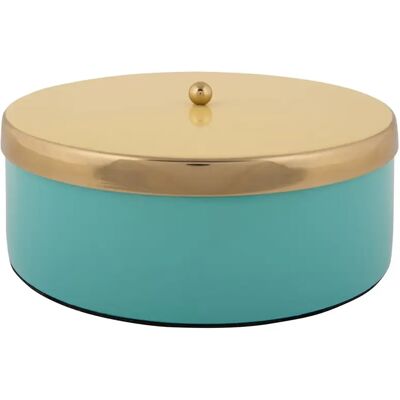 Boîte de rangement Present Time Double Funky Turquoise 7x20,5 cm - Publicité Boîte de rangement Present Time Double Funky Turquoise 7x20,5 cm - Publicité