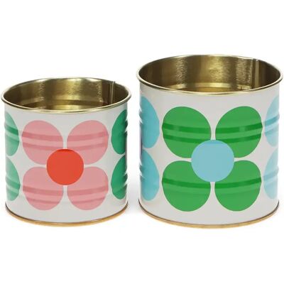 Boîte de rangement Rex London Daisy Mini (x2) Blanc 8x7,5 cm - Publicité Boîte de rangement Rex London Daisy Mini (x2) Blanc 8x7,5 cm - Publicité