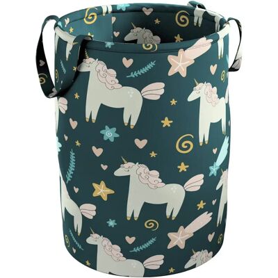 Panier à jouets Yellow Tipi Tobi Bleu 30x40 cm - Publicité Panier à jouets Yellow Tipi Tobi Bleu 30x40 cm - Publicité