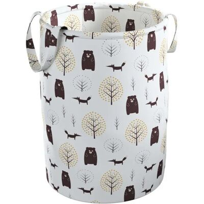 Panier à jouets Yellow Tipi Tobi Blanc 40x60 cm - Publicité Panier à jouets Yellow Tipi Tobi Blanc 40x60 cm - Publicité