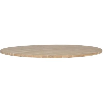 Plateau de table rond chêne massif Woood Tablo Beige 3x120x120 cm - Publicité Plateau de table rond chêne massif Woood Tablo Beige 3x120x120 cm - Publicité