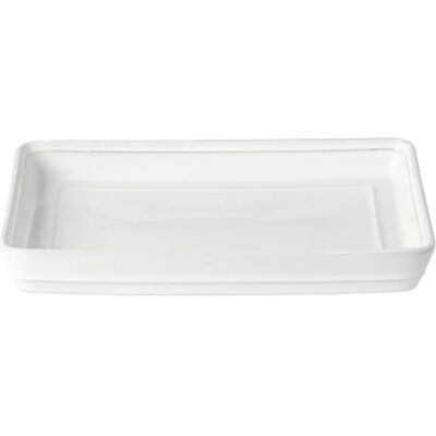 Plateau Costa Nova Friso Blanc 25,1 x 18,9x3,2 cm - Publicité Plateau Costa Nova Friso Blanc 25,1 x 18,9x3,2 cm - Publicité