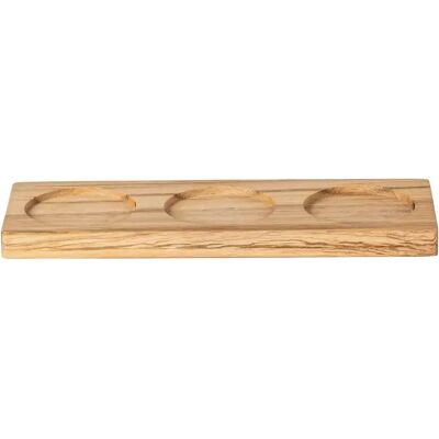 Plateau rectangulaire à 3 sections en bois Costa Nova Beige 25x8,5x1,7 cm - Publicité Plateau rectangulaire à 3 sections en bois Costa Nova Beige 25x8,5x1,7 cm - Publicité