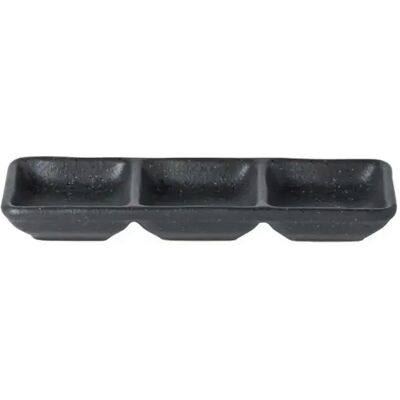 Plateau rectangulaire à 3 sections Costa Nova (x2) Noir 17,5x6,7x2,1 cm - Publicité Plateau rectangulaire à 3 sections Costa Nova (x2) Noir 17,5x6,7x2,1 cm - Publicité