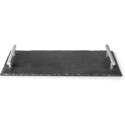 Plateau en ardoise avec poignées Lacor Noir 53x5x33 cm - Publicité Plateau en ardoise avec poignées Lacor Noir 53x5x33 cm - Publicité
