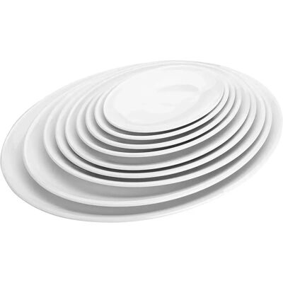 Plateau oval en mélamine Lacor 458x348x30 mm Noir TU - Publicité Plateau oval en mélamine Lacor 458x348x30 mm Noir TU - Publicité
