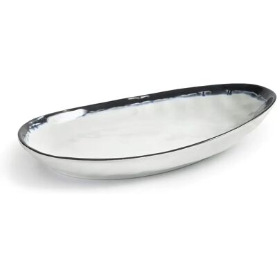Plateau ovale en mélamine Lacor Sea Argenté 28,2x21x4,8 cm - Publicité Plateau ovale en mélamine Lacor Sea Argenté 28,2x21x4,8 cm - Publicité