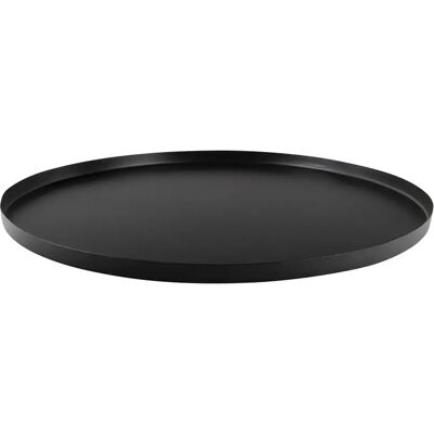 Plateau rond en métal noir de Present Time - Plateau 39,5cm - Publicité Plateau rond en métal noir de Present Time - Plateau 39,5cm - Publicité