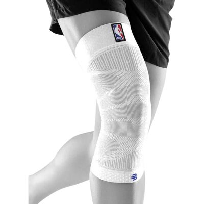 BAUERFEIND Genouillère compression sportive NBA Blanc M - Publicité BAUERFEIND Genouillère compression sportive NBA Blanc M - Publicité