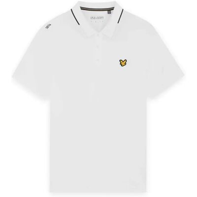 Polo Lyle & Scott Golf 1874 Tipped Tech Blanc M - Publicité Polo Lyle & Scott Golf 1874 Tipped Tech Blanc M - Publicité