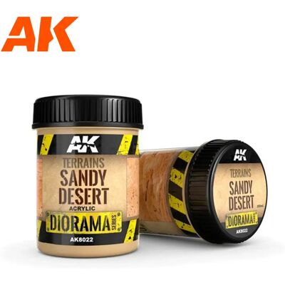 Peinture de maquette AK Interactive Dioramas Sandy Desert Beige 250 ml - Publicité Peinture de maquette AK Interactive Dioramas Sandy Desert Beige 250 ml - Publicité