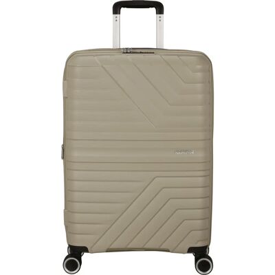 Valise American Tourister Flytwist 67/24 TSA EXP Beige 63/73 L - Publicité Valise American Tourister Flytwist 67/24 TSA EXP Beige 63/73 L - Publicité