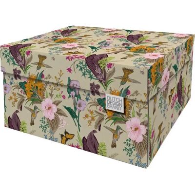 Boite de rangement en carton Dutch Design Brand Beige TU - Publicité Boite de rangement en carton Dutch Design Brand Beige TU - Publicité