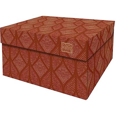 Boîte de rangement en carton Dutch Design Brand Cordoba Terra Marron 52x50x5,5 cm - Publicité Boîte de rangement en carton Dutch Design Brand Cordoba Terra Marron 52x50x5,5 cm - Publicité
