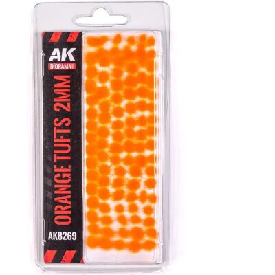 Autocollants AK Interactive Fantasy Tufts Orange 2 mm - Publicité Autocollants AK Interactive Fantasy Tufts Orange 2 mm - Publicité