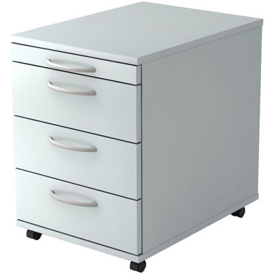 hjh OFFICE PRO BARI 1606 BO - Rangement mobile avec 3 tiroirs - Finition bois gris - Publicité hjh OFFICE PRO BARI 1606 BO - Rangement mobile avec 3 tiroirs - Finition bois gris - Publicité