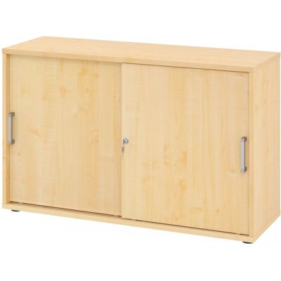 hjh OFFICE PRO BETA 1752S - Armoire à portes coulissantes érable - Publicité hjh OFFICE PRO BETA 1752S - Armoire à portes coulissantes érable - Publicité