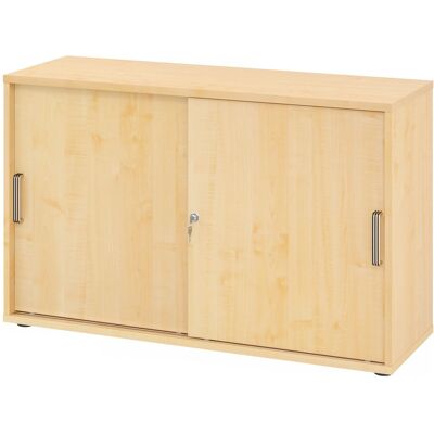 Armoire à portes coulissantes HAMMERBACHER V1752S/3/3/SG Érable - Mobilier de bureau - Publicité Armoire à portes coulissantes HAMMERBACHER V1752S/3/3/SG Érable - Mobilier de bureau - Publicité