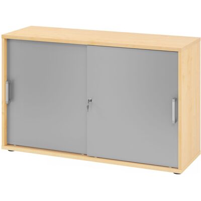 hjh OFFICE PRO BETA 1752S - Érable/Argent Armoire à portes coulissantes - Mobilier de bureau - Publicité hjh OFFICE PRO BETA 1752S - Érable/Argent Armoire à portes coulissantes - Mobilier de bureau - Publicité