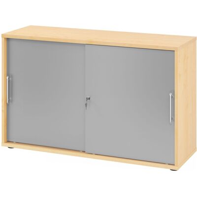Armoire de rangement HAMMERBACHER V1752S/3/S/RE - Argent Portes coulissantes économes d'espace - Publicité Armoire de rangement HAMMERBACHER V1752S/3/S/RE - Argent Portes coulissantes économes d'espace - Publicité