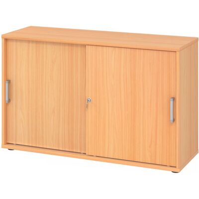 hjh OFFICE PRO BETA 1752S Armoire à portes coulissantes 2 HC - Hêtre poignée chrome métal - Publicité hjh OFFICE PRO BETA 1752S Armoire à portes coulissantes 2 HC - Hêtre poignée chrome métal - Publicité