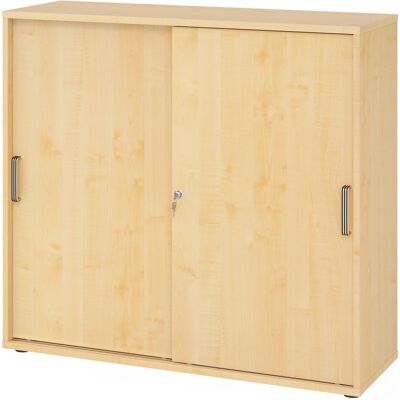 Armoire Coulissante HAMMERBACHER - Érable - 2 étagères - 120x40x110cm - Publicité Armoire Coulissante HAMMERBACHER - Érable - 2 étagères - 120x40x110cm - Publicité