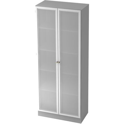hjh OFFICE PRO SIGNA K 6100G SG - Armoire en verre gris/argent - Publicité hjh OFFICE PRO SIGNA K 6100G SG - Armoire en verre gris/argent - Publicité