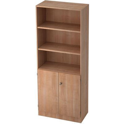 Armoire de rangement HAMMERBACHER Nussbaum - Étagères réglables, Portes verrouillables - Mobilier de bureau - Publicité Armoire de rangement HAMMERBACHER Nussbaum - Étagères réglables, Portes verrouillables - Mobilier de bureau - Publicité