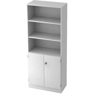 hjh OFFICE PRO SIGNA K 6770 SG - Armoire blanche avec étagères réglables - Mobilier de bureau - Publicité hjh OFFICE PRO SIGNA K 6770 SG - Armoire blanche avec étagères réglables - Mobilier de bureau - Publicité