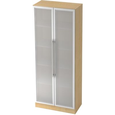 hjh OFFICE PRO SIGNA G 7100G RE - Argent/Acier Armoire vitrée 5 portes - Publicité hjh OFFICE PRO SIGNA G 7100G RE - Argent/Acier Armoire vitrée 5 portes - Publicité