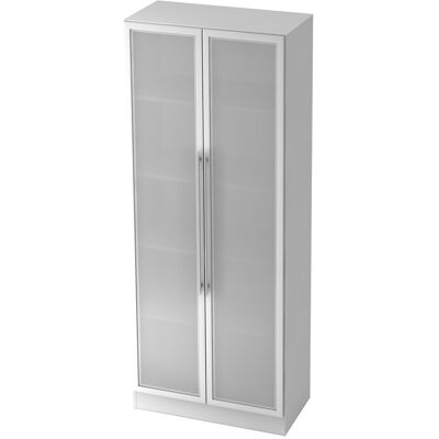 hjh OFFICE PRO SIGNA G 7100G RE - Armoire - Blanc et Argent - 5 Portes - Publicité hjh OFFICE PRO SIGNA G 7100G RE - Armoire - Blanc et Argent - 5 Portes - Publicité
