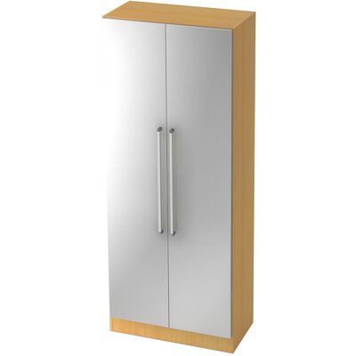 hjh OFFICE PRO SIGNA G 7200 CE - Hêtre / Argent Armoire - Wardrobe Cabinet - Publicité hjh OFFICE PRO SIGNA G 7200 CE - Hêtre / Argent Armoire - Wardrobe Cabinet - Publicité