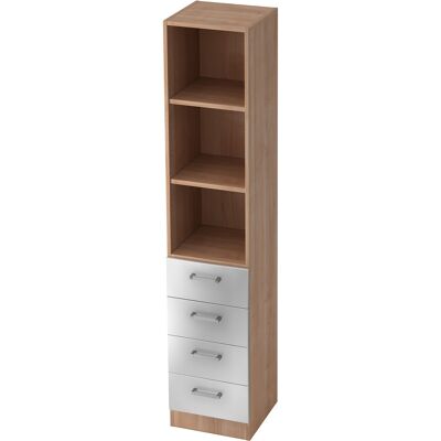 hjh OFFICE PRO SIGNA G 7600 CE - Noyer/Argent Armoire murale - Publicité hjh OFFICE PRO SIGNA G 7600 CE - Noyer/Argent Armoire murale - Publicité