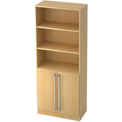 Armoire de rangement Hammerbacher - Erable - 3 étagères réglables - 80x42x200cm - Mobilier de bureau - Publicité Armoire de rangement Hammerbacher - Erable - 3 étagères réglables - 80x42x200cm - Mobilier de bureau - Publicité