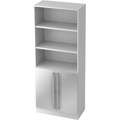 hjh OFFICE PRO SIGNA G 7700 CE - Armoire de rangement - Blanc/Argent - Publicité hjh OFFICE PRO SIGNA G 7700 CE - Armoire de rangement - Blanc/Argent - Publicité