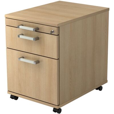 hjh OFFICE PRO SIGNA AC20 CE - Conteneur à roulettes Chêne - 3 tiroirs - Mobilier de bureau - Publicité hjh OFFICE PRO SIGNA AC20 CE - Conteneur à roulettes Chêne - 3 tiroirs - Mobilier de bureau - Publicité