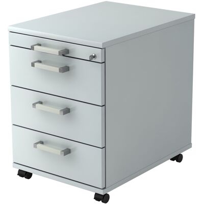 hjh OFFICE PRO SIGNA AC30 - Chariot de rangement - 3 tiroirs - Gris clair - Publicité hjh OFFICE PRO SIGNA AC30 - Chariot de rangement - 3 tiroirs - Gris clair - Publicité