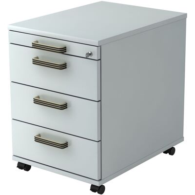 hjh OFFICE PRO SIGNA AC30 SG - Caisson bureau sur roulettes Gris poignée striée en plastique - Publicité hjh OFFICE PRO SIGNA AC30 SG - Caisson bureau sur roulettes Gris poignée striée en plastique - Publicité