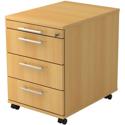 hjh OFFICE PRO SIGNA AC30 RE - Conteneur roulant en hêtre avec 3 tiroirs - Publicité hjh OFFICE PRO SIGNA AC30 RE - Conteneur roulant en hêtre avec 3 tiroirs - Publicité