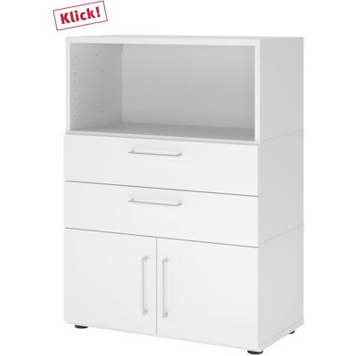 Armoire d'étagère blanche Hammerbacher - Armoire - Publicité Armoire d'étagère blanche Hammerbacher - Armoire - Publicité