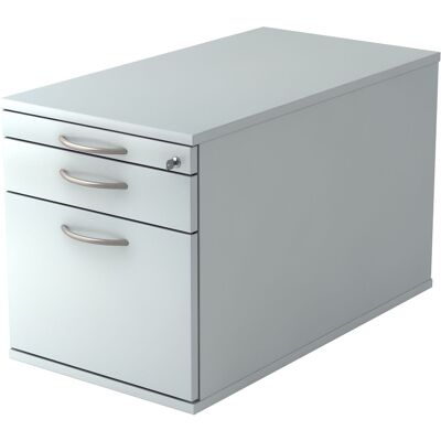 HAMMERBACHER TC20 Chariot à roulettes - 3 tiroirs - Gris clair - Rangement bureau - Publicité HAMMERBACHER TC20 Chariot à roulettes - 3 tiroirs - Gris clair - Rangement bureau - Publicité