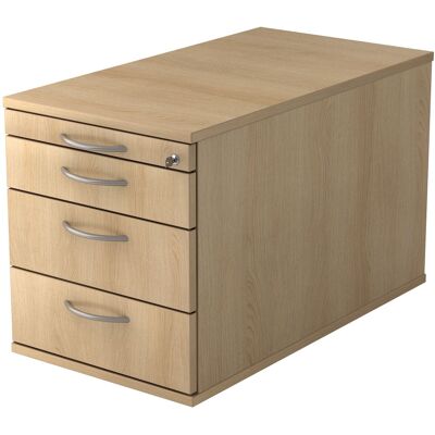 hjh OFFICE PRO SIGNA TC30 - Conteneur à roulettes chêne 3 tiroirs - Publicité hjh OFFICE PRO SIGNA TC30 - Conteneur à roulettes chêne 3 tiroirs - Publicité