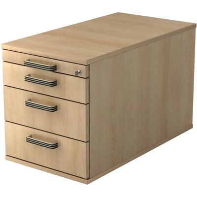 hjh OFFICE PRO SIGNA TC30 - Chêne 3 Tiroirs - Conteneur sur Roulettes - Mobilier de Bureau - Publicité hjh OFFICE PRO SIGNA TC30 - Chêne 3 Tiroirs - Conteneur sur Roulettes - Mobilier de Bureau - Publicité