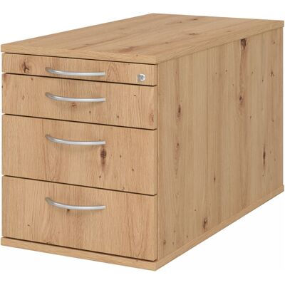 HAMMERBACHER TC30 Conteneur roulant chêne - 4 tiroirs de bureau - Publicité HAMMERBACHER TC30 Conteneur roulant chêne - 4 tiroirs de bureau - Publicité