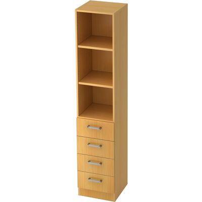 hjh OFFICE PRO SIGNA G 7600 CE - Hêtre Armoire avec 4 tiroirs - Cabinet - Publicité hjh OFFICE PRO SIGNA G 7600 CE - Hêtre Armoire avec 4 tiroirs - Cabinet - Publicité