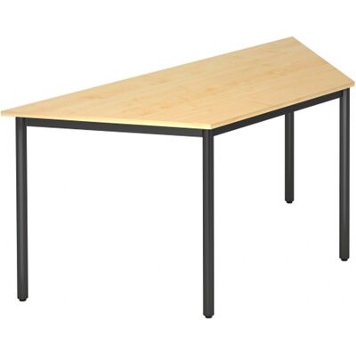 hjh OFFICE PRO DORAN DRTR D - Table de conférence 160x69cm - Érable - Tube rond - Noir - Publicité hjh OFFICE PRO DORAN DRTR D - Table de conférence 160x69cm - Érable - Tube rond - Noir - Publicité